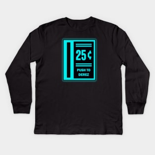 Tron Arcade Game Coin Slot Kids Long Sleeve T-Shirt